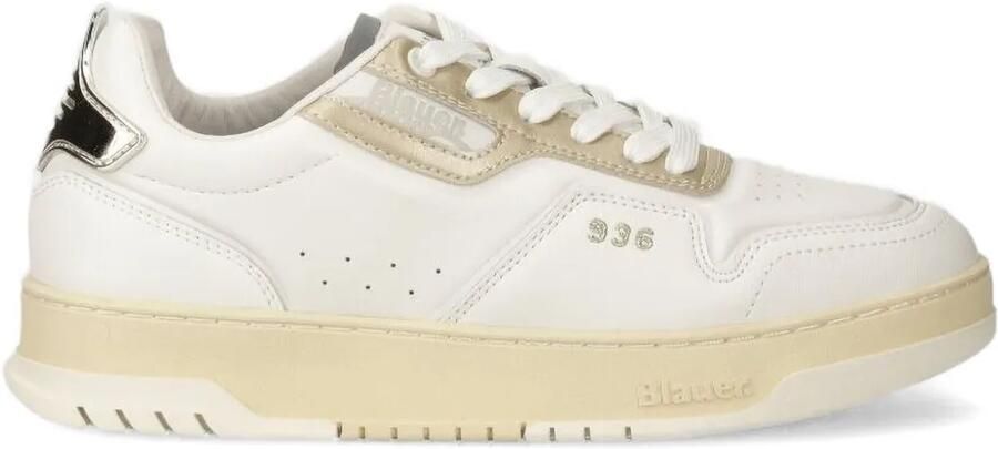 Blauer Damen sneakers Wit
