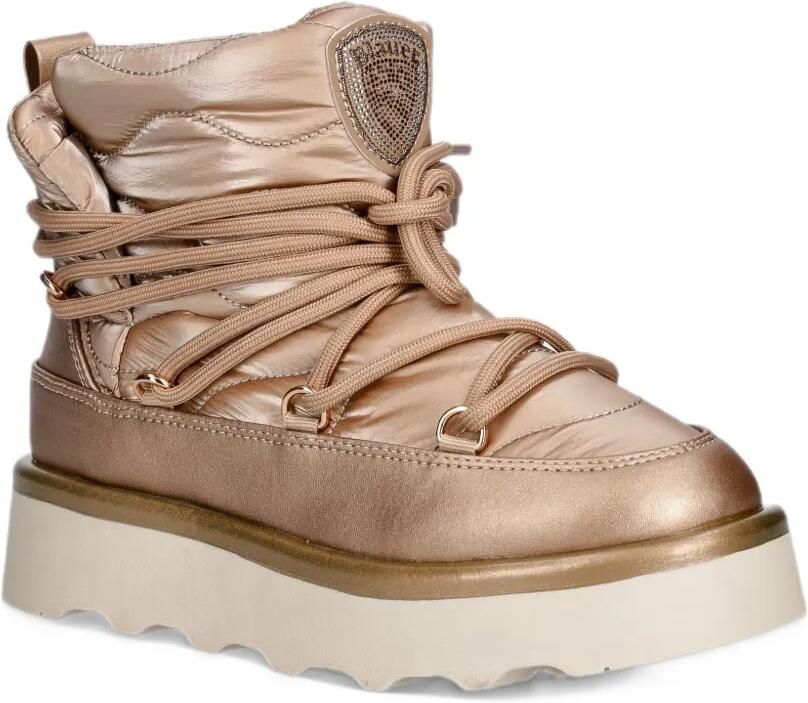 Blauer Dolye 01 quilted lace-up ankle boots Goud - Foto 5