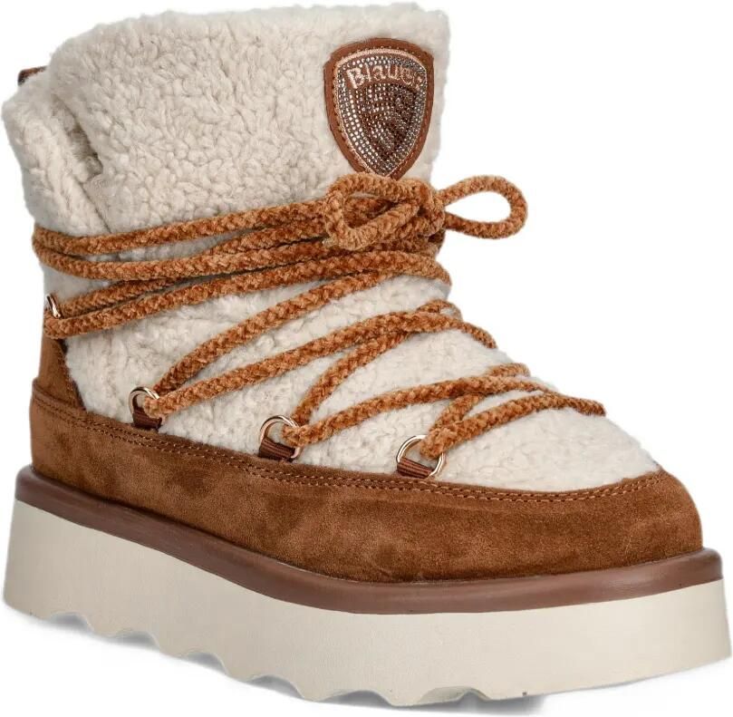 Blauer Doyle 01 shearling-trim ankle boots Beige - Foto 3