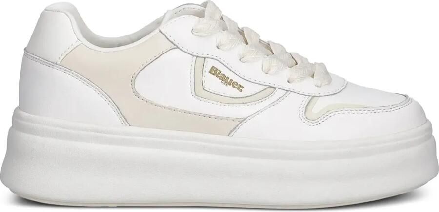 Blauer Emery leren sneakers Wit
