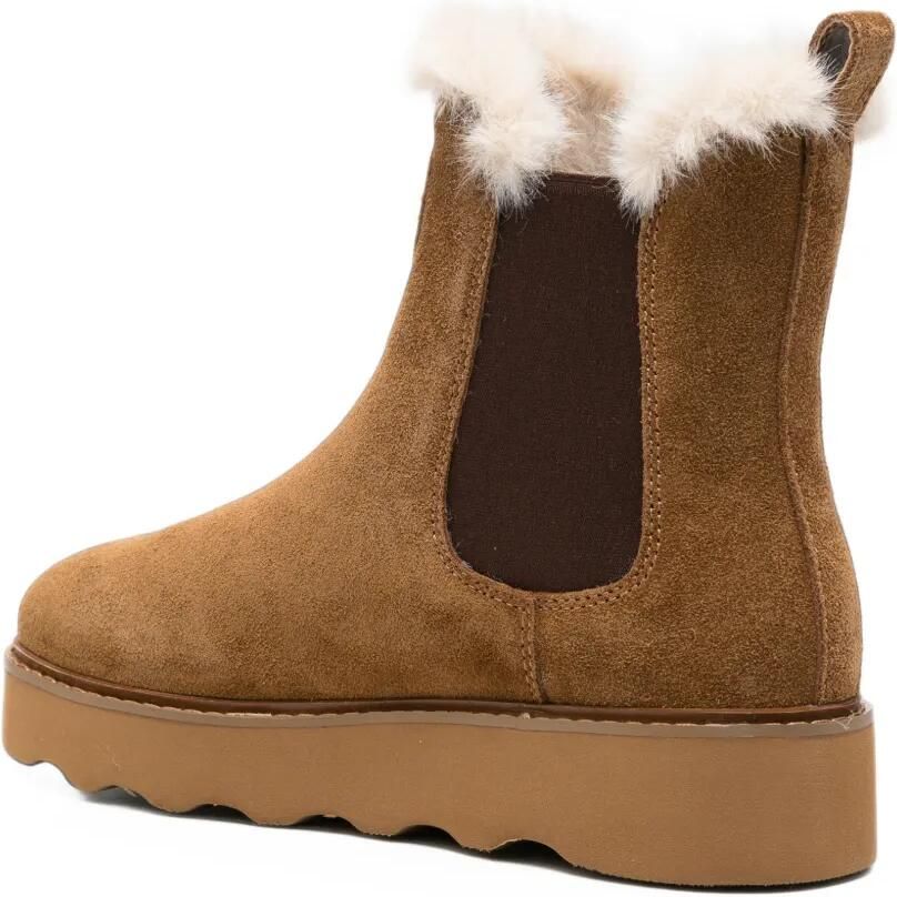 Blauer faux-fur trim suede boots Bruin - Foto 2