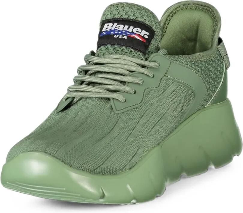 Blauer Gebreide sneakers Groen