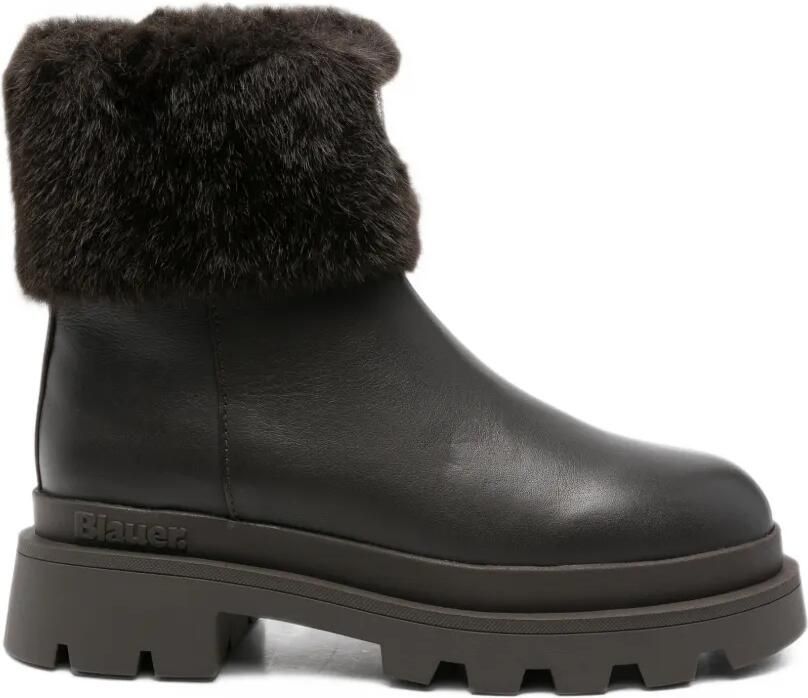 Blauer Kimmel 10 faux-fur ankle boots Bruin