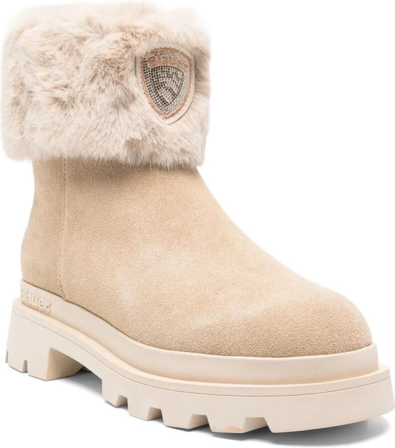 Blauer Kimmel 10 faux-fur suede boots Beige - Foto 2