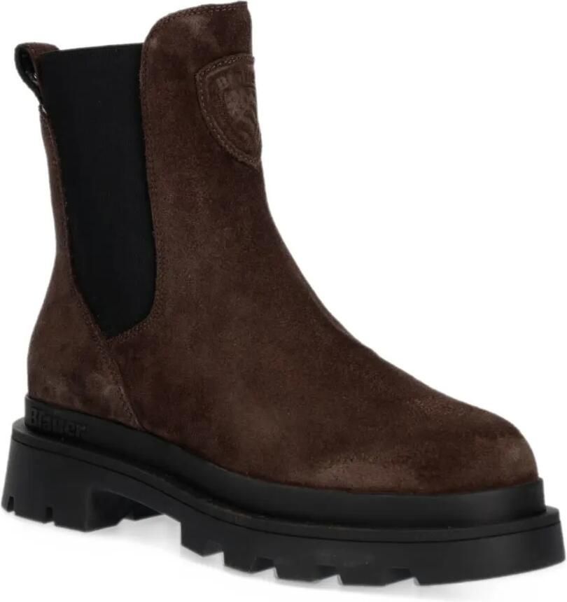 Blauer Kimmel 12 logo-patch Chelsea boots Bruin