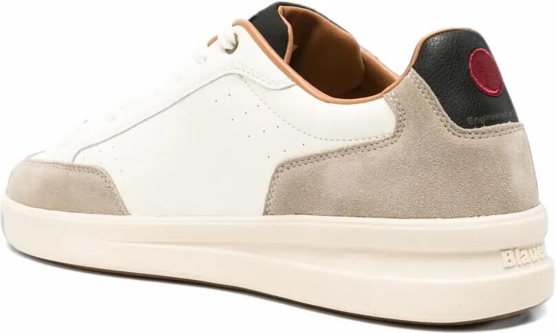 Blauer leather panelled sneakers Wit - Foto 2