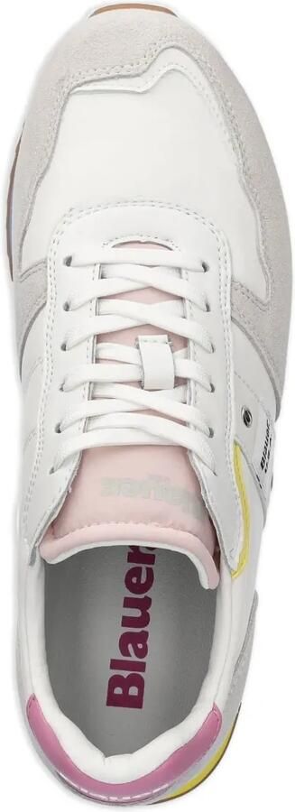 Blauer Leren suède sneakers met vlakken Wit - Foto 3