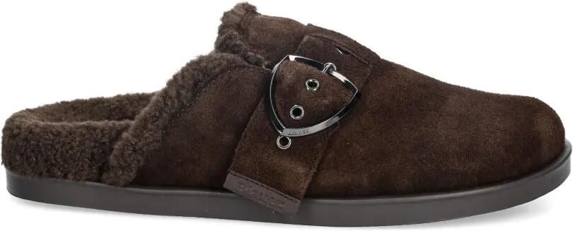 Blauer Loafers met gesp Bruin