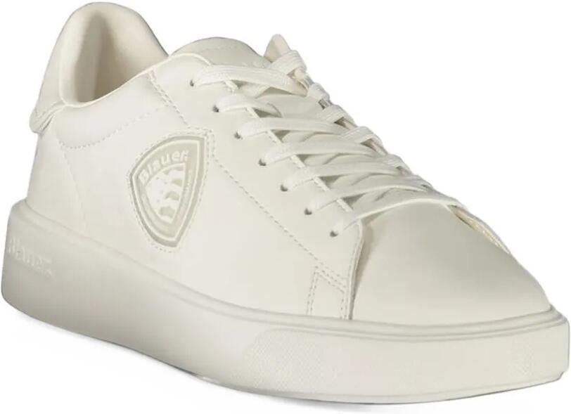 Blauer logo-patch lace-up sneakers Wit - Foto 3
