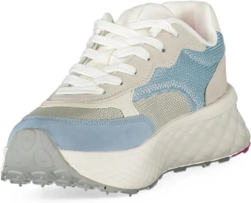 Blauer logo-patch low-top sneakers Beige - Foto 2