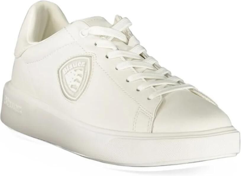Blauer logo-patch sneakers Wit - Foto 3