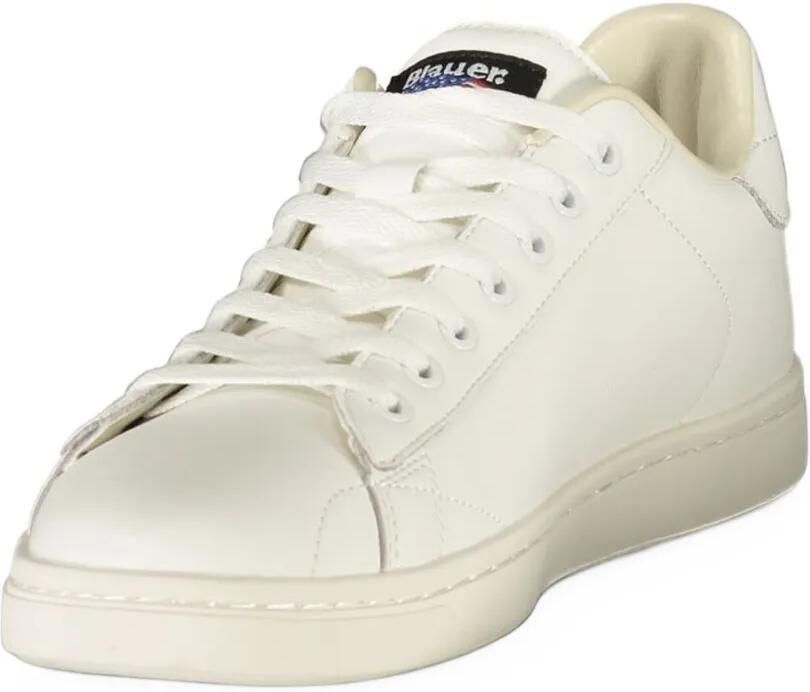 Blauer Lowell perforated logo-print sneakers Wit - Foto 2