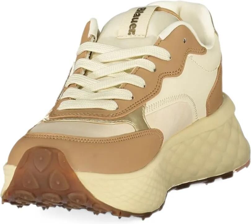 Blauer LYNN01 logo-patch panelled sneakers Bruin - Foto 2