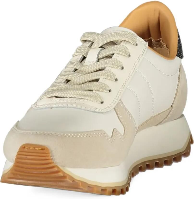 Blauer Millen panelled logo-patch sneakers Beige - Foto 2