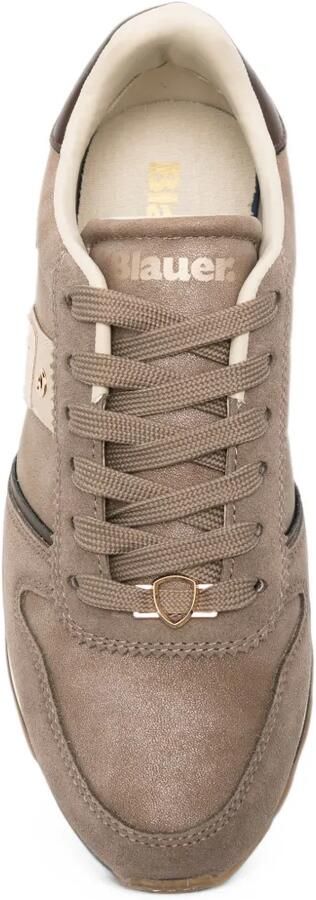 Blauer Mills 01 logo-plaque panelled sneakers Bruin - Foto 4