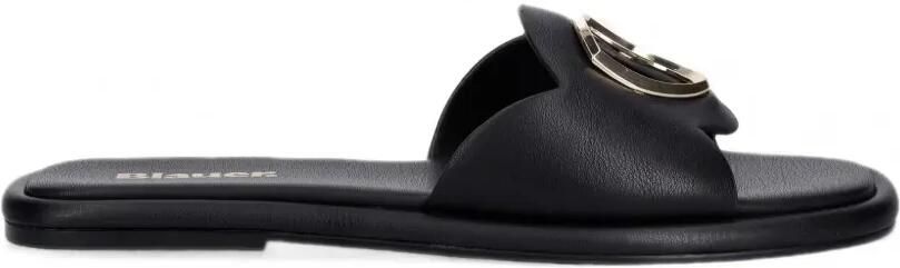 Blauer Moody01 sandalen met logo-plakkaat Zwart