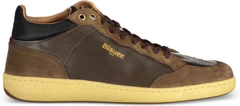 Blauer Murray sneakers met suède vlak Bruin