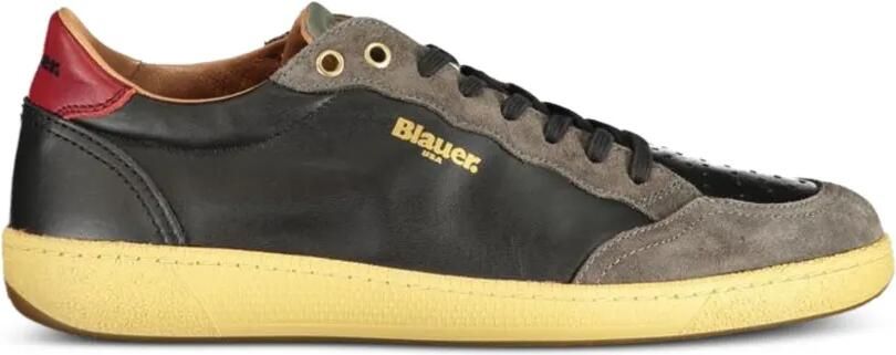 Blauer Murray sneakers met suède vlak Zwart