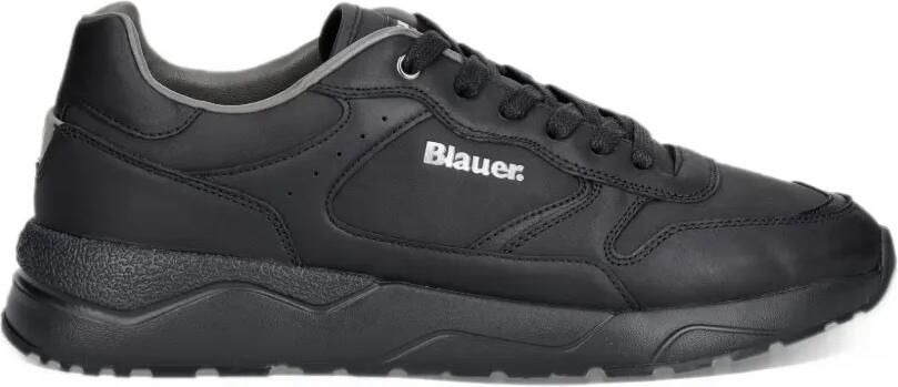 Blauer Ozark logo-print panelled sneakers Zwart