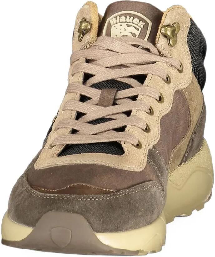 Blauer panelled high-top sneakers Bruin - Foto 2