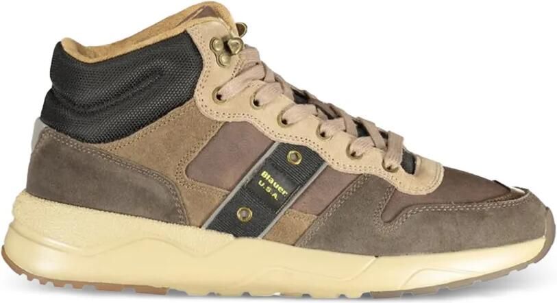 Blauer panelled high-top sneakers Bruin - Foto 3