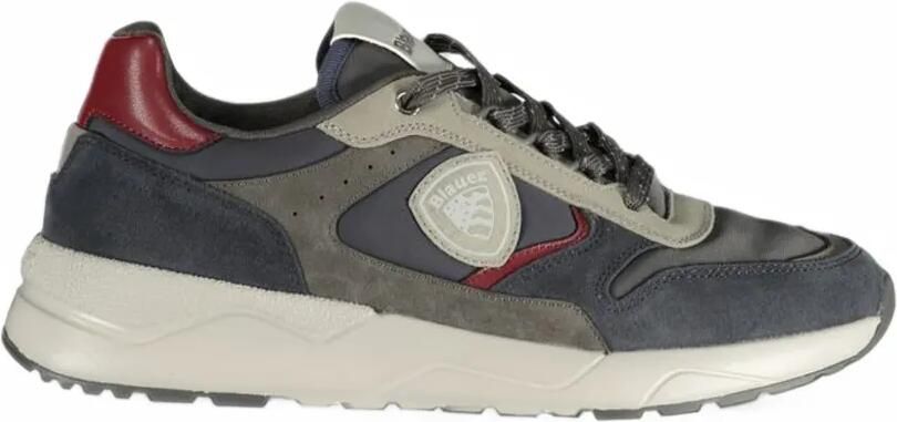 Blauer panelled logo-patch sneakers Blauw