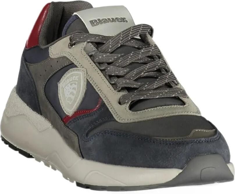 Blauer panelled logo-patch sneakers Blauw - Foto 3