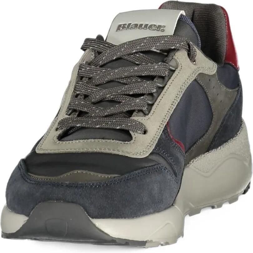 Blauer panelled logo-patch sneakers Blauw - Foto 2