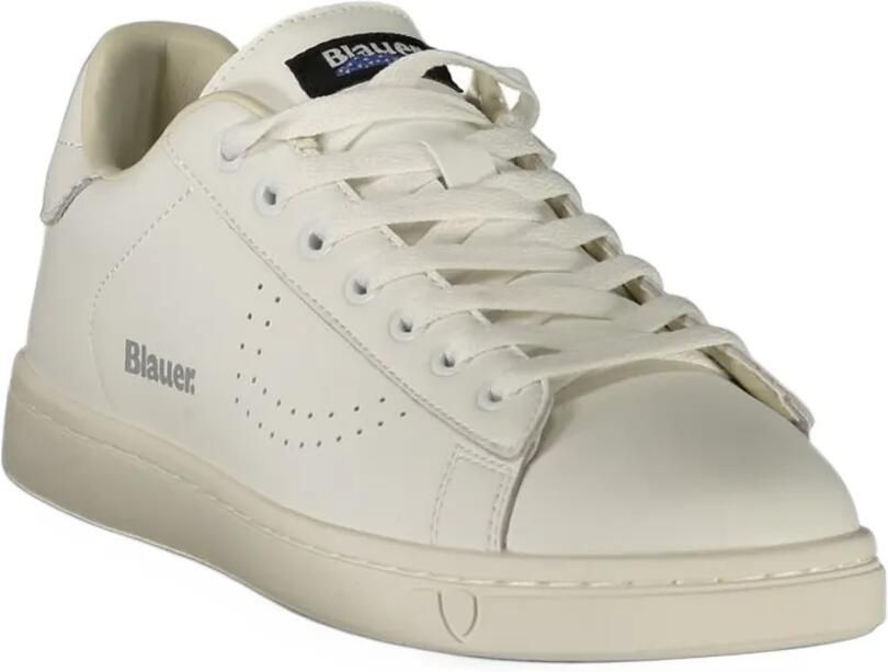 Blauer perforated logo-print sneakers Wit - Foto 3