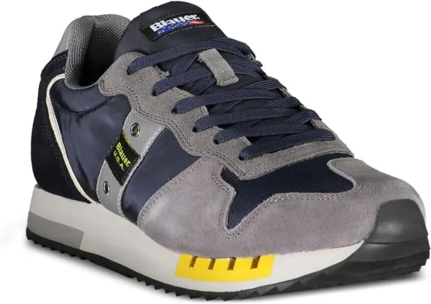 Blauer Queens 01 sneakers met suède vlakken Blauw - Foto 3