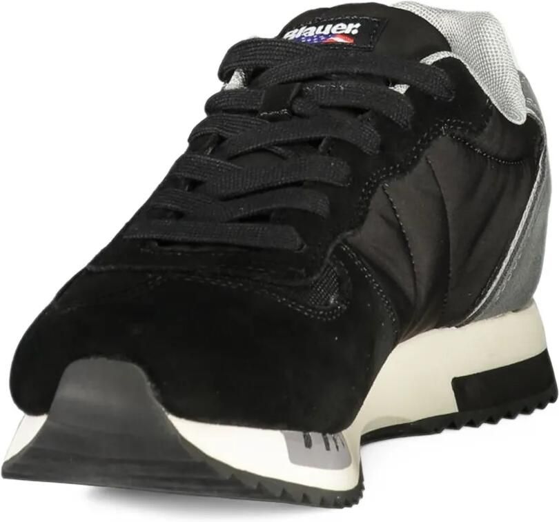 Blauer Queens logo-patch panelled sneakers Zwart - Foto 2