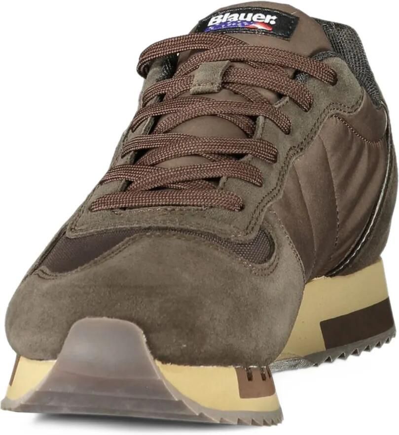 Blauer Queens logo-patch sneakers Bruin - Foto 2