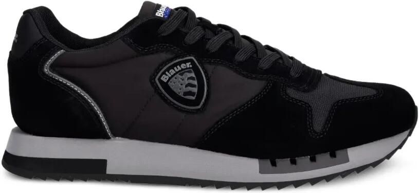 Blauer Queens sneakers met logo-patch Zwart