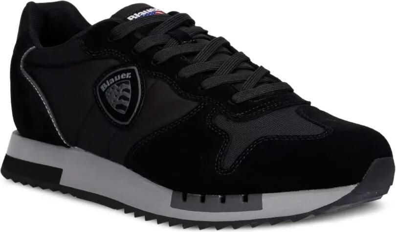 Blauer Queens sneakers met logo-patch Zwart - Foto 3