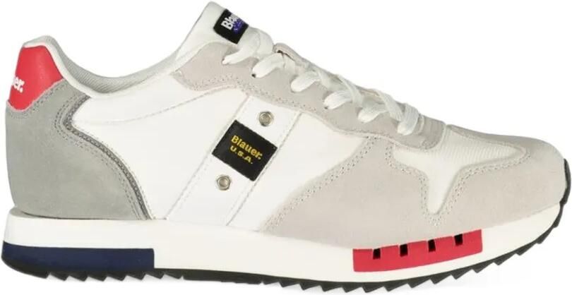 Blauer Queens panelled lace-up sneakers Grijs