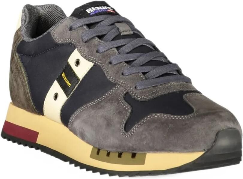 Blauer Queens suede-panelled sneakers Blauw - Foto 3