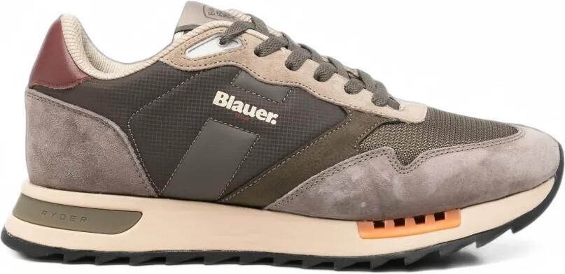 Blauer Ryder paneled suede sneakers Grijs