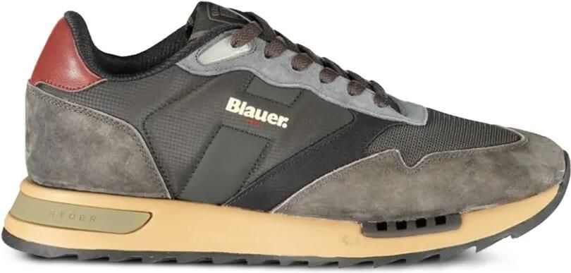 Blauer Ryder panelled sneakers Zwart