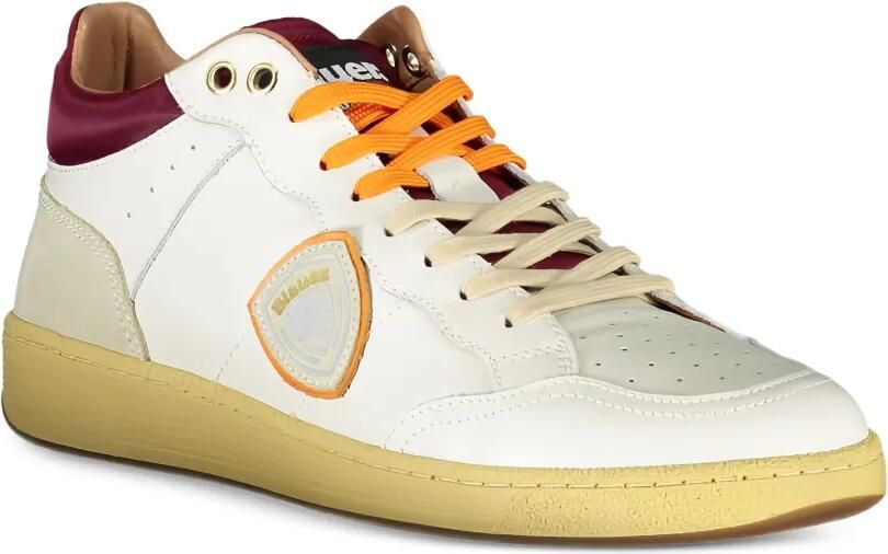 Blauer Sneakers met geperforeerde vlakken Wit - Foto 2