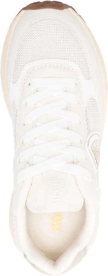 Blauer Sneakers met logopatch Wit - Foto 4