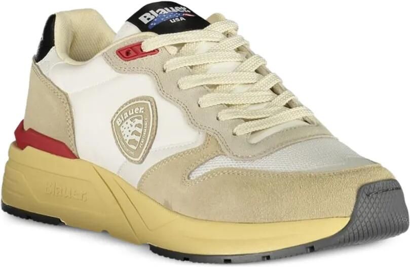 Blauer Sneakers met vlakken Beige - Foto 2