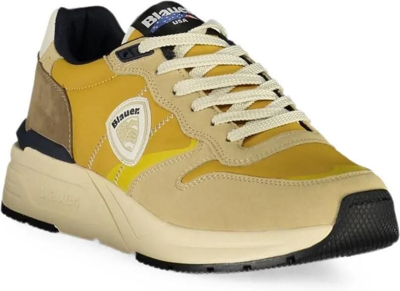 Blauer Sneakers met vlakken Geel - Foto 3