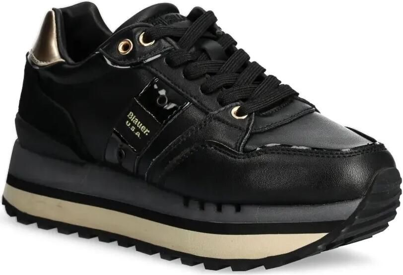 Blauer Sneakers met vlakken Zwart - Foto 3