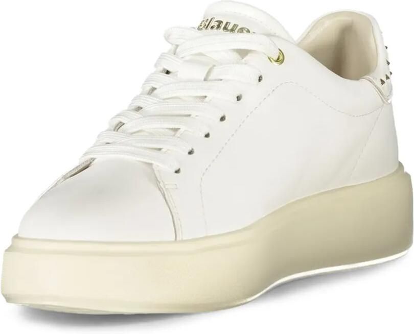 Blauer studded leather sneakers Wit - Foto 2