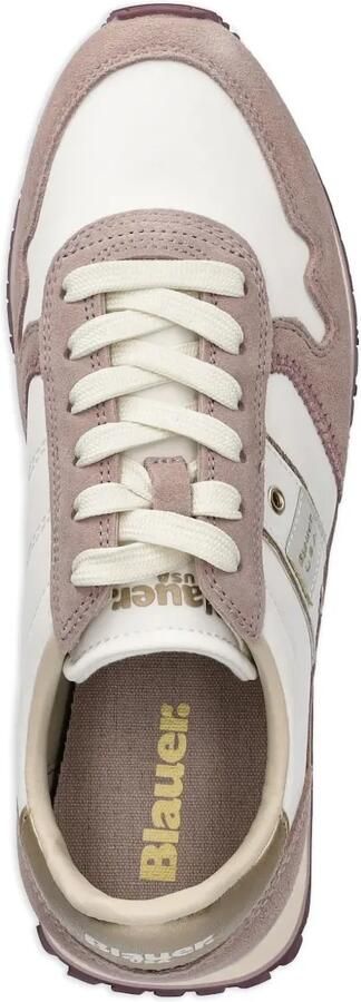 Blauer Suède leren sneakers Wit - Foto 3