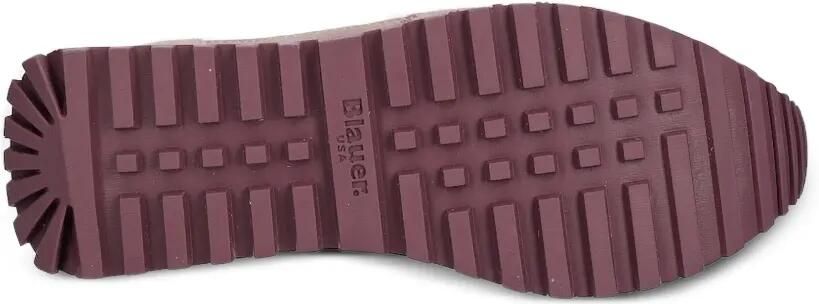 Blauer Suède leren sneakers Wit - Foto 4