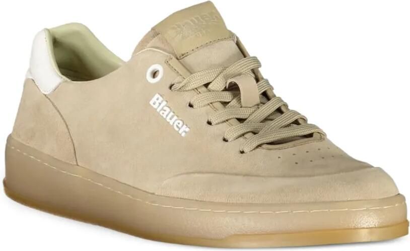 Blauer Suède sneakers Beige - Foto 3
