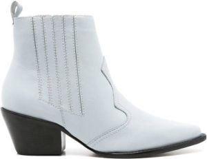 Blue Bird Shoes Country leren enkellaarzen Blauw