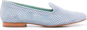 Blue Bird Shoes Geperforeerde loafers Blauw