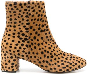 Blue Bird Shoes Laarzen met luipaardprint Bruin